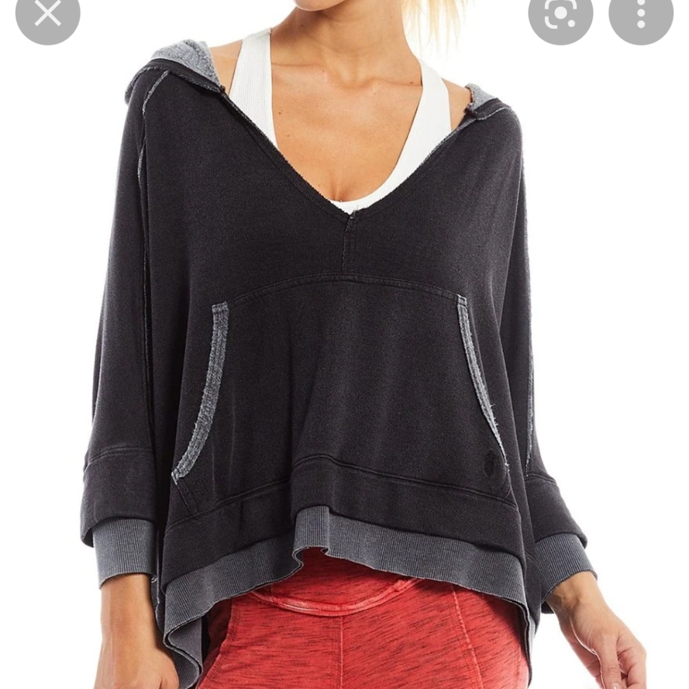 Free People Movement Bonfire V-neck Hoodie